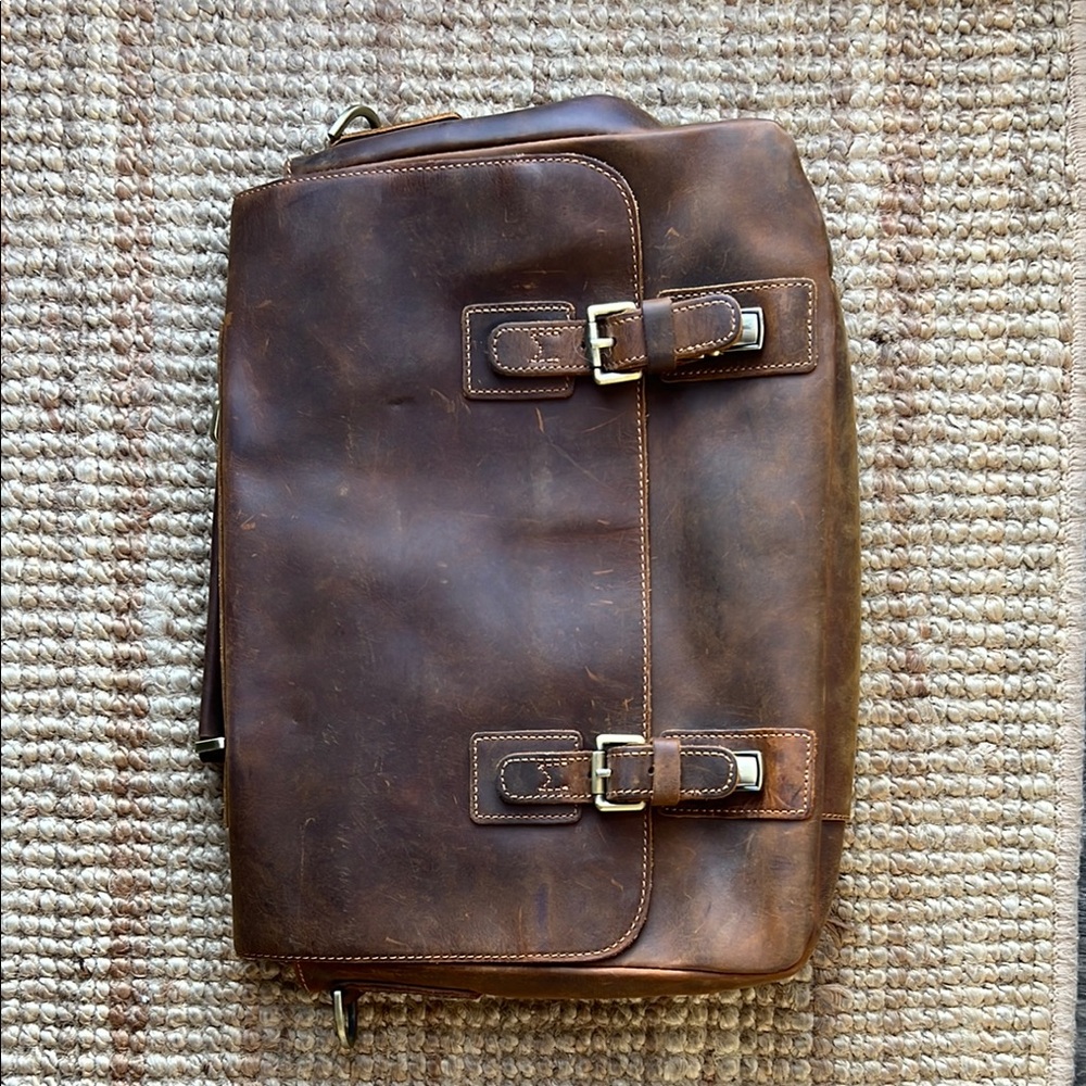 Brown Leather Men's Bag